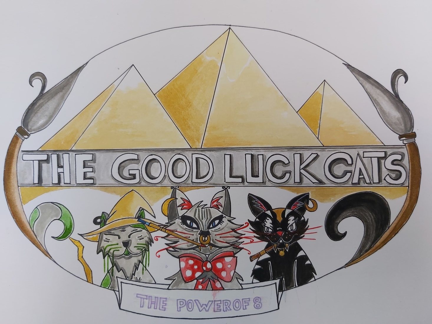 The Good Luck Cats crest