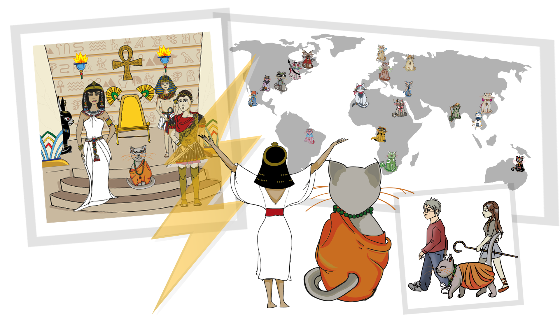 Cleopatra's court and the cats scattered across the world