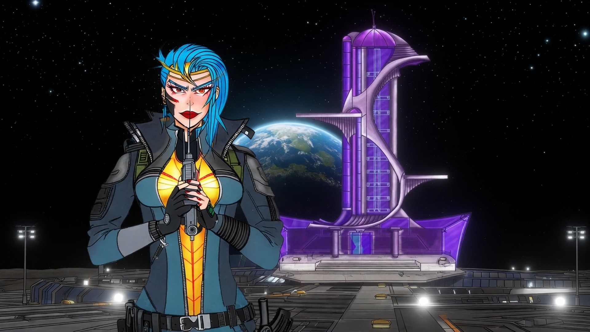 Valentina at the launch pad